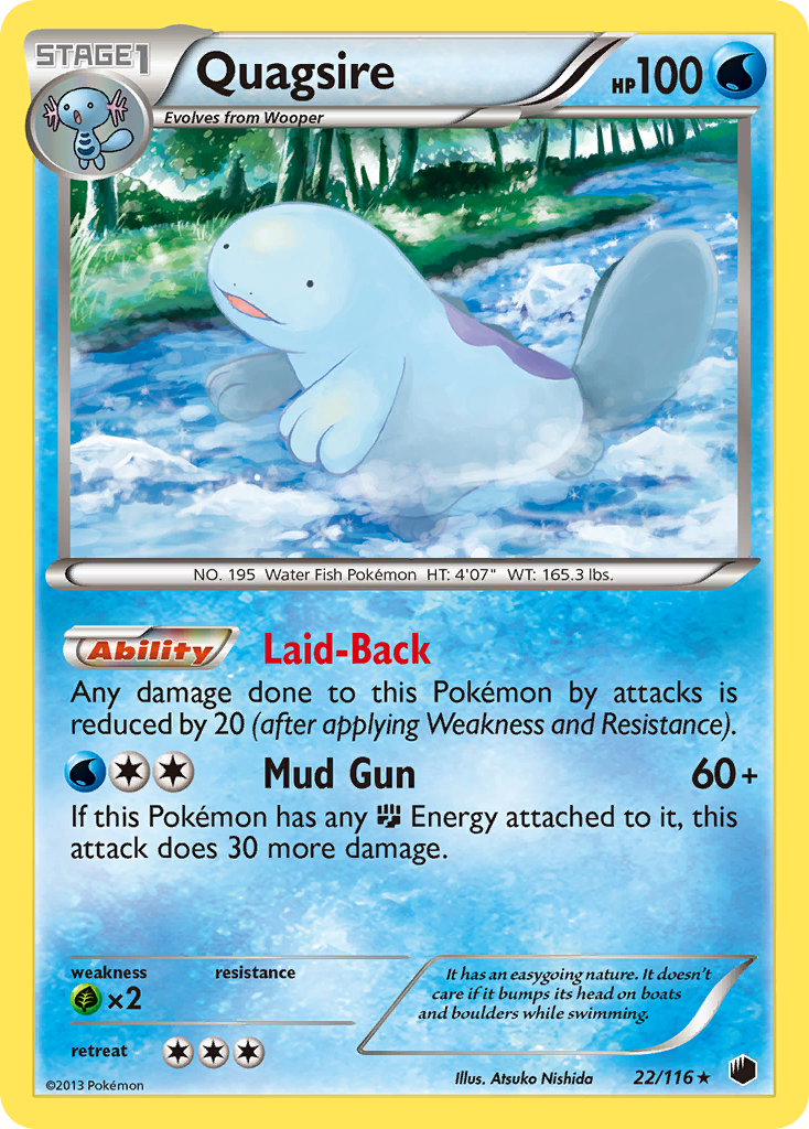 Quagsire (22/116) [Black & White: Plasma Freeze] | The Time Vault CA