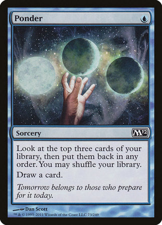 Ponder [Magic 2012] | The Time Vault CA