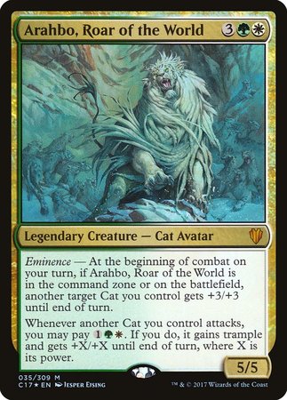 Arahbo, Roar of the World [Commander 2017] | The Time Vault CA