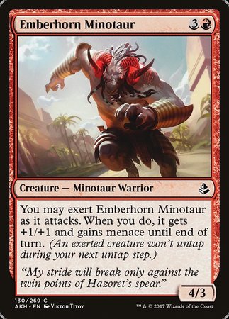 Emberhorn Minotaur [Amonkhet] | The Time Vault CA