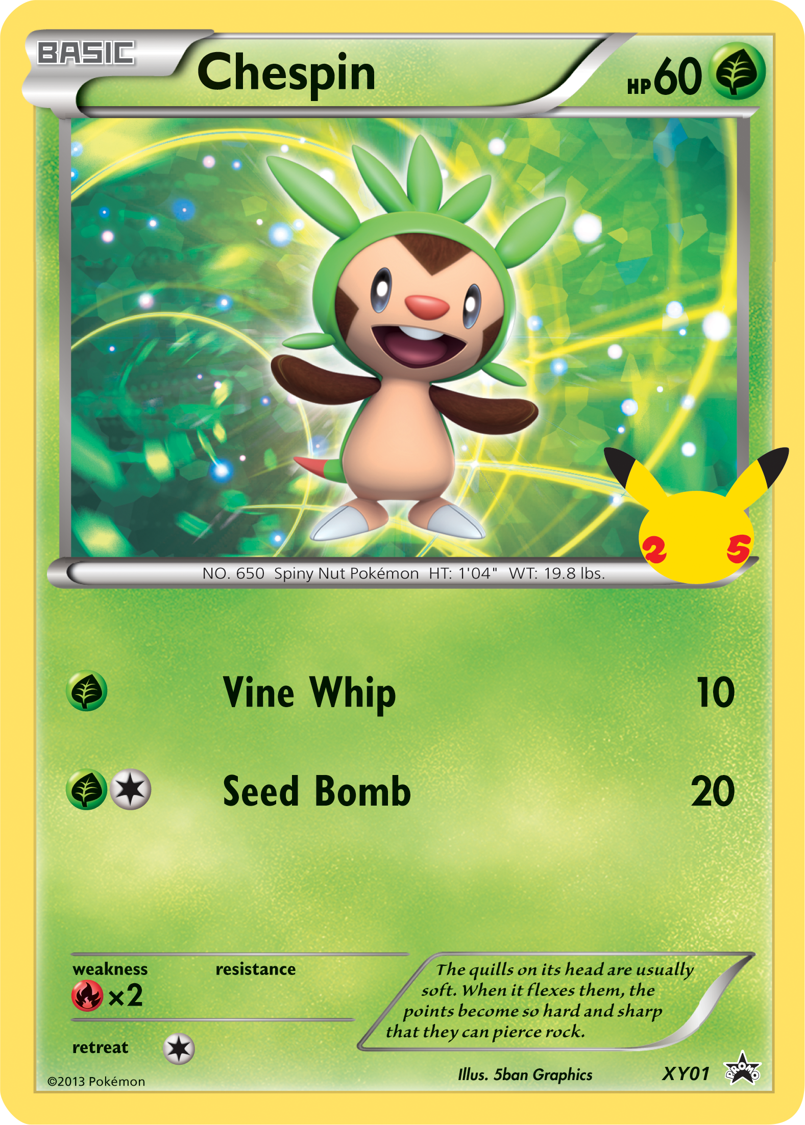 Chespin (XY01) [First Partner Pack] | The Time Vault CA