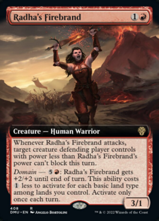 Radha's Firebrand (Extended Art) [Dominaria United] | The Time Vault CA