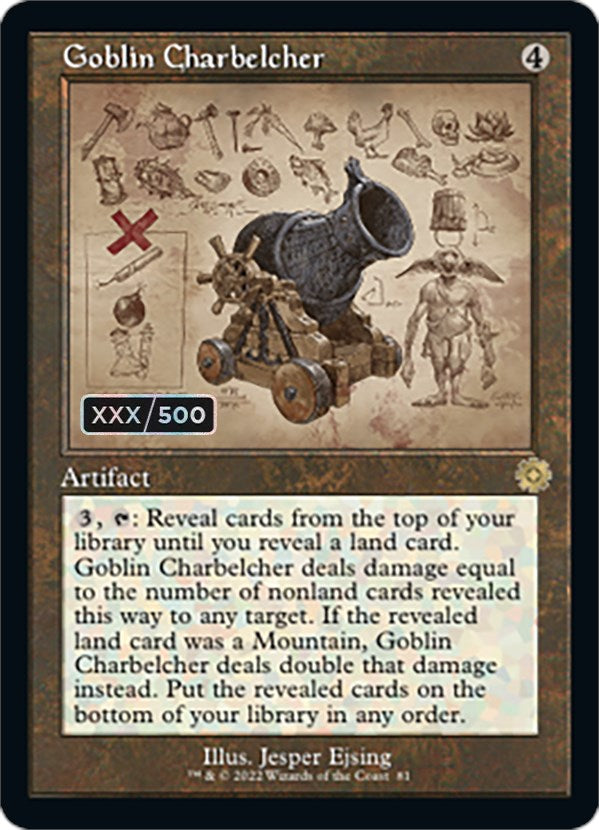 Goblin Charbelcher (Retro Schematic) (Serial Numbered) [The Brothers' War Retro Artifacts] | The Time Vault CA