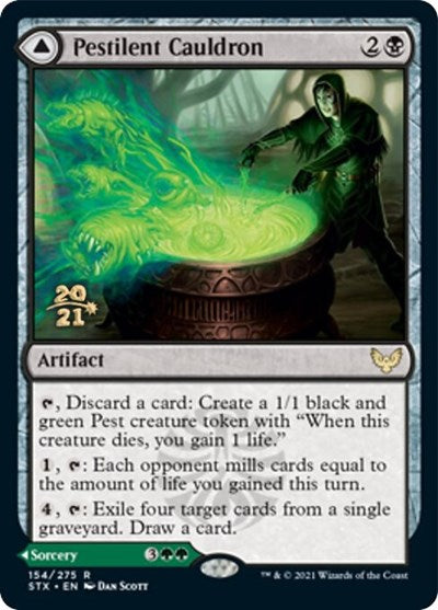 Pestilent Cauldron // Restorative Burst [Strixhaven: School of Mages Prerelease Promos] | The Time Vault CA