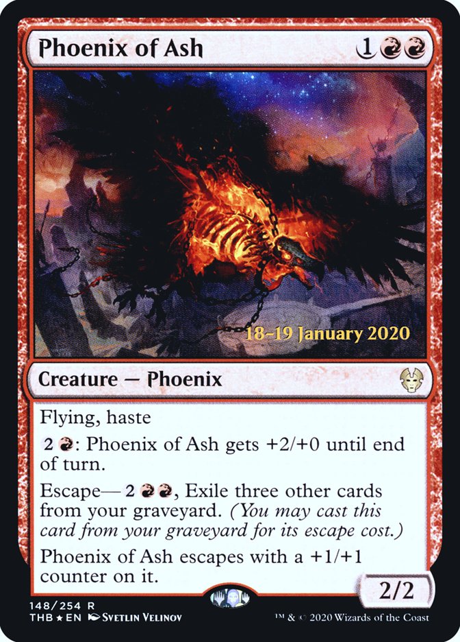 Phoenix of Ash [Theros Beyond Death Prerelease Promos] | The Time Vault CA