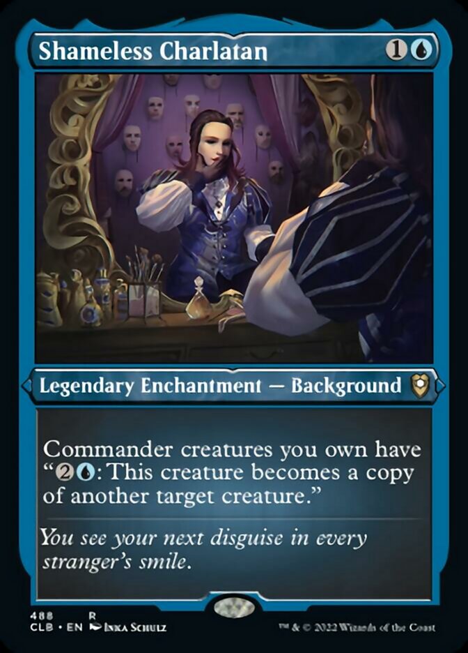 Shameless Charlatan (Foil Etched) [Commander Legends: Battle for Baldur's Gate] | The Time Vault CA