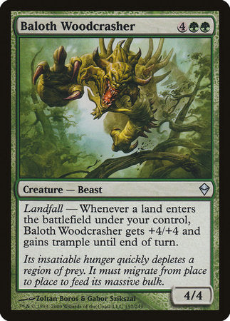 Baloth Woodcrasher [Zendikar] | The Time Vault CA