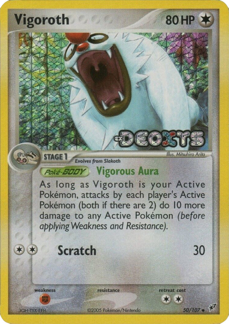 Vigoroth (50/107) (Stamped) [EX: Deoxys] | The Time Vault CA