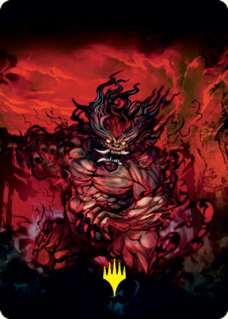 Vessel of the All-Consuming Art Card (Gold-Stamped Signature) [Kamigawa: Neon Dynasty Art Series] | The Time Vault CA