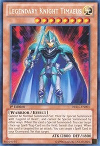 Legendary Knight Timaeus [DRLG-EN001] Secret Rare | The Time Vault CA