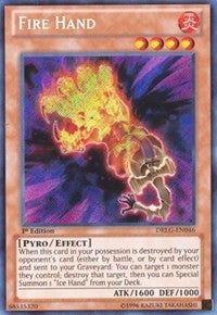 Fire Hand [DRLG-EN046] Secret Rare | The Time Vault CA