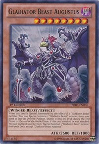 Gladiator Beast Augustus [PRIO-EN030] Rare | The Time Vault CA