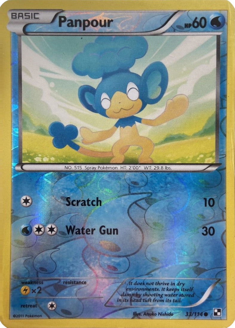 Panpour (33/114) (Energy Holo) [Black & White: Base Set] | The Time Vault CA