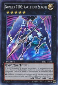 Number C102: Archfiend Seraph [PRIO-EN044] Super Rare | The Time Vault CA