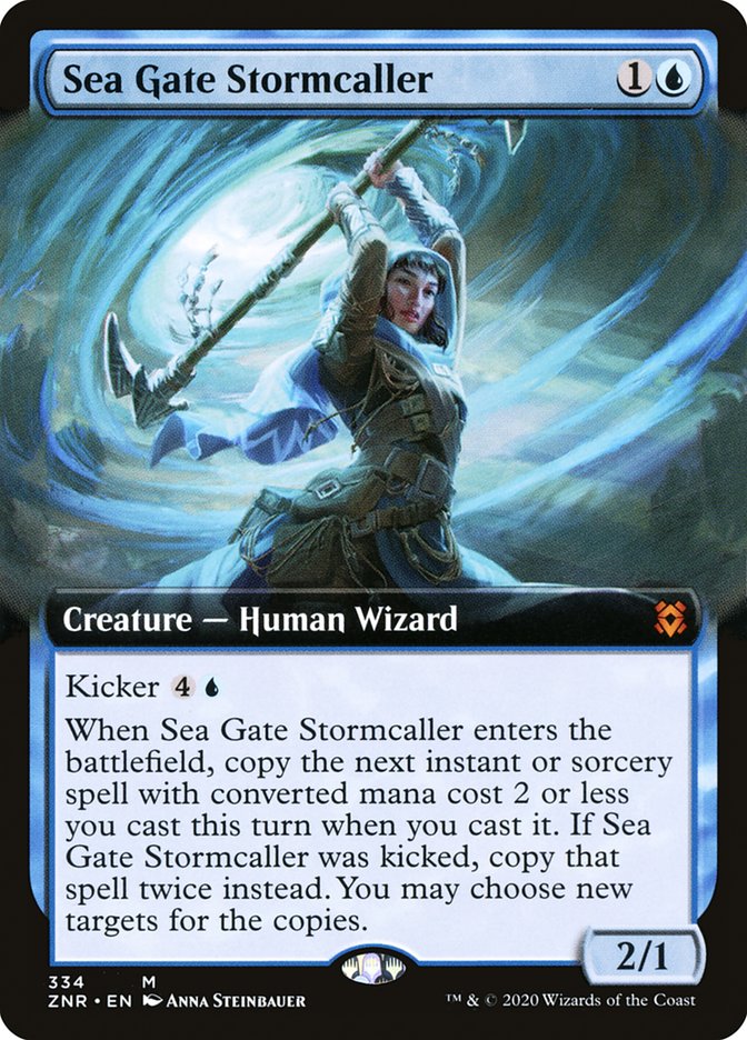 Sea Gate Stormcaller (Extended Art) [Zendikar Rising] | The Time Vault CA