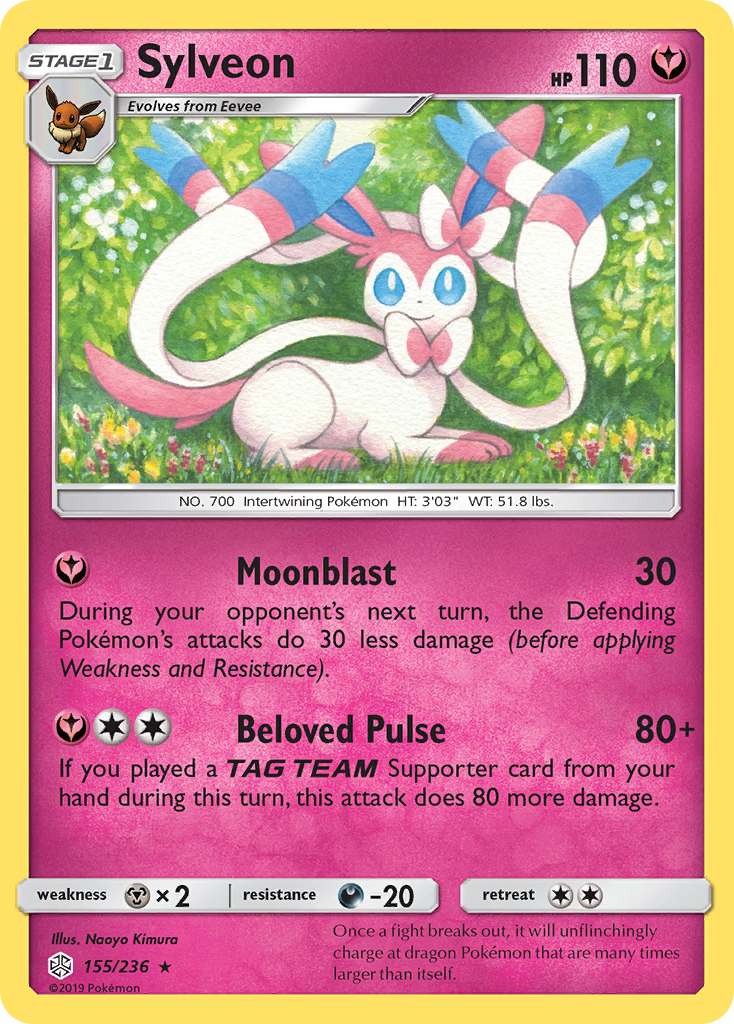 Sylveon (155/236) [Sun & Moon: Cosmic Eclipse] | The Time Vault CA