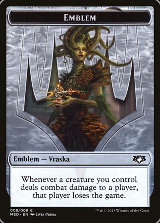 Emblem - Vraska, Golgari Queen [Mythic Edition Tokens] | The Time Vault CA