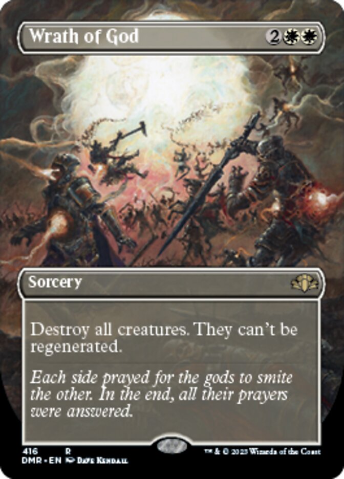 Wrath of God (Borderless Alternate Art) [Dominaria Remastered] | The Time Vault CA