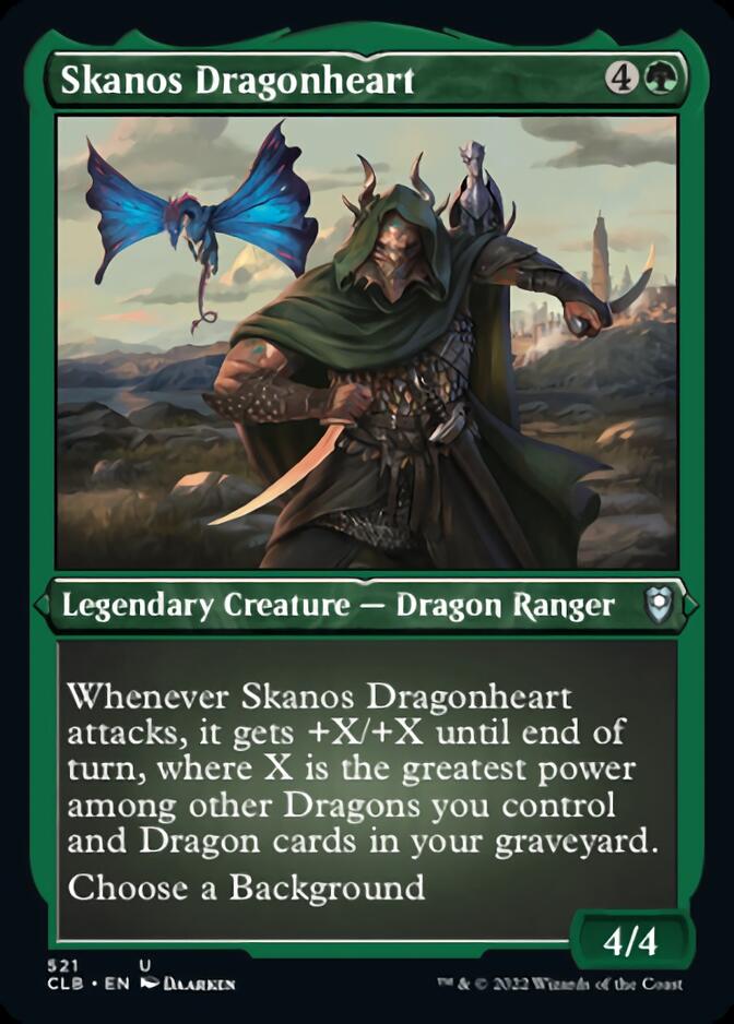 Skanos Dragonheart (Foil Etched) [Commander Legends: Battle for Baldur's Gate] | The Time Vault CA