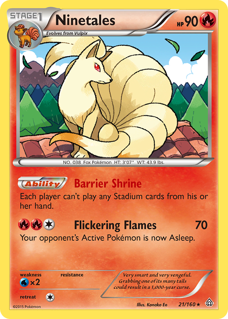 Ninetales (21/160) [XY: Primal Clash] | The Time Vault CA