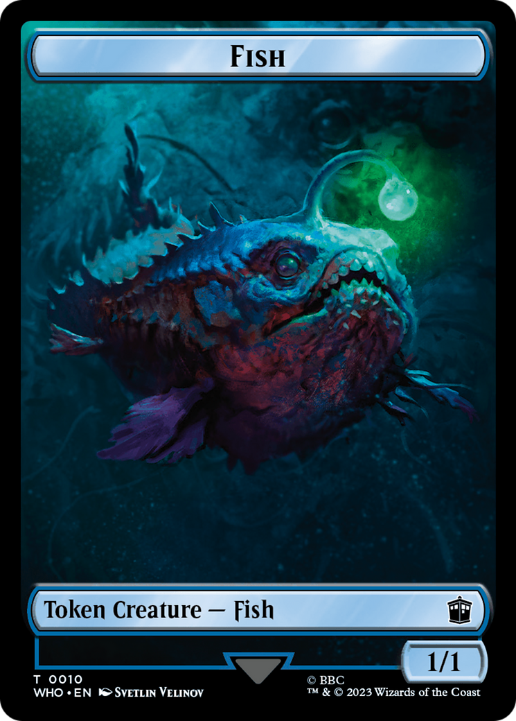 Fish // Beast Double-Sided Token [Doctor Who Tokens] | The Time Vault CA