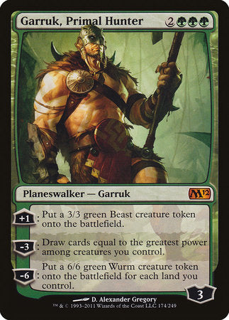 Garruk, Primal Hunter [Magic 2012] | The Time Vault CA