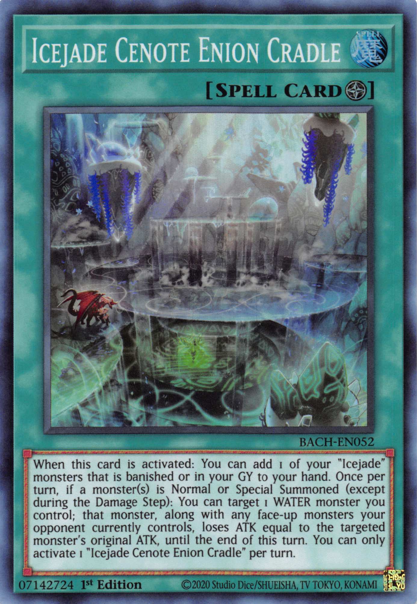 Icejade Cenote Enion Cradle [BACH-EN052] Super Rare | The Time Vault CA