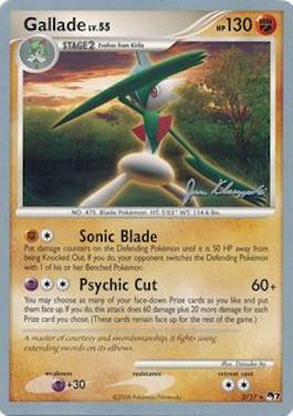 Gallade LV.55 (2/17) (Psychic Lock - Jason Klaczynski) [World Championships 2008] | The Time Vault CA