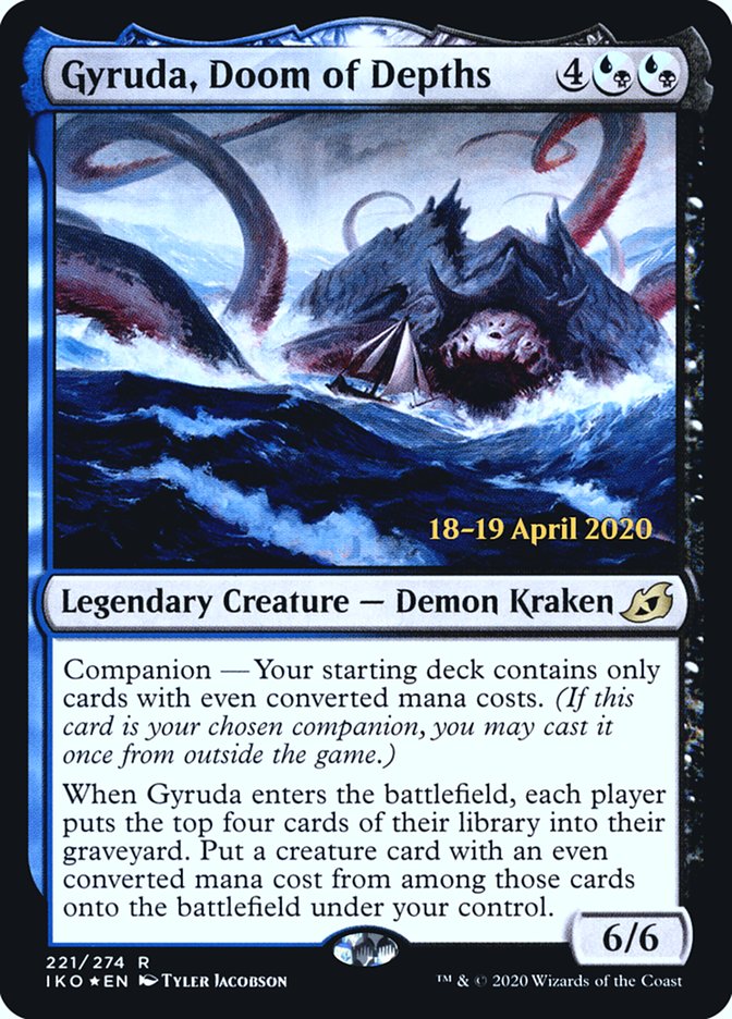 Gyruda, Doom of Depths  [Ikoria: Lair of Behemoths Prerelease Promos] | The Time Vault CA