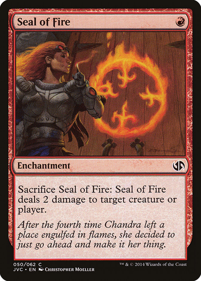 Seal of Fire [Duel Decks Anthology] | The Time Vault CA