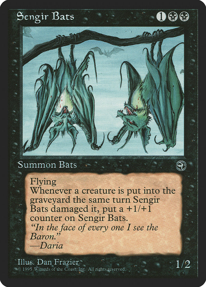 Sengir Bats (Daria Flavor Text) [Homelands] | The Time Vault CA