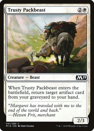 Trusty Packbeast [Core Set 2019] | The Time Vault CA