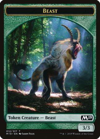 Beast Token [Core Set 2019 Tokens] | The Time Vault CA