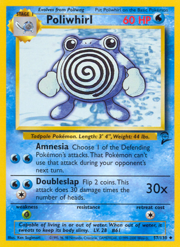 Poliwhirl (57/130) [Base Set 2] | The Time Vault CA