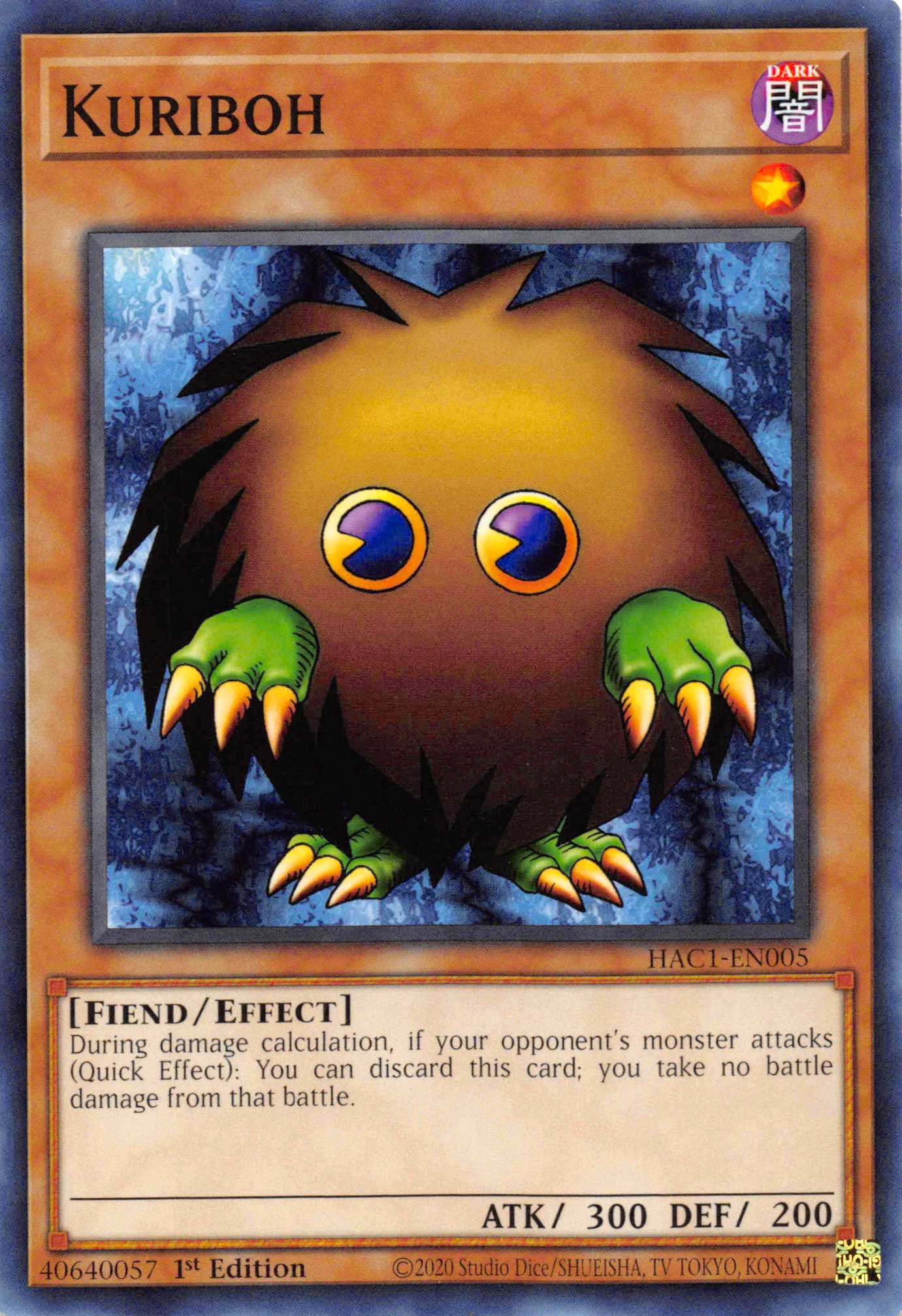 Kuriboh [HAC1-EN005] Common | The Time Vault CA