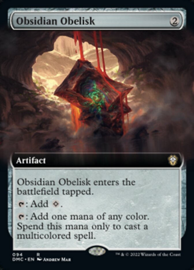 Obsidian Obelisk (Extended Art) [Dominaria United Commander] | The Time Vault CA