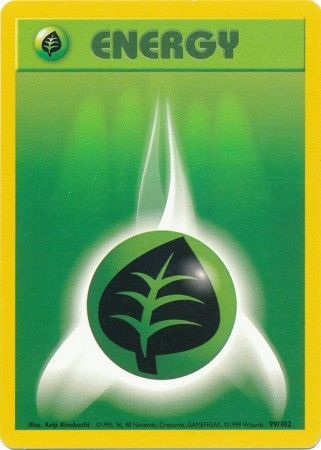 Grass Energy (99/102) [Base Set Unlimited] | The Time Vault CA