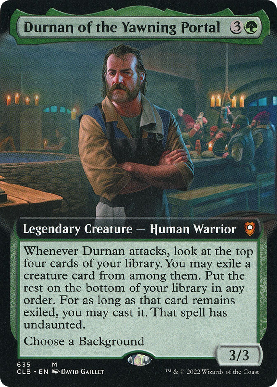 Durnan of the Yawning Portal (Extended Art) [Commander Legends: Battle for Baldur's Gate] | The Time Vault CA