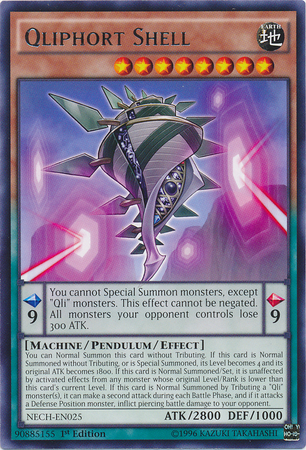 Qliphort Shell [NECH-EN025] Rare | The Time Vault CA