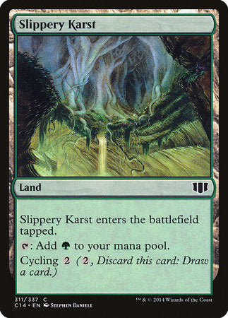 Slippery Karst [Commander 2014] | The Time Vault CA