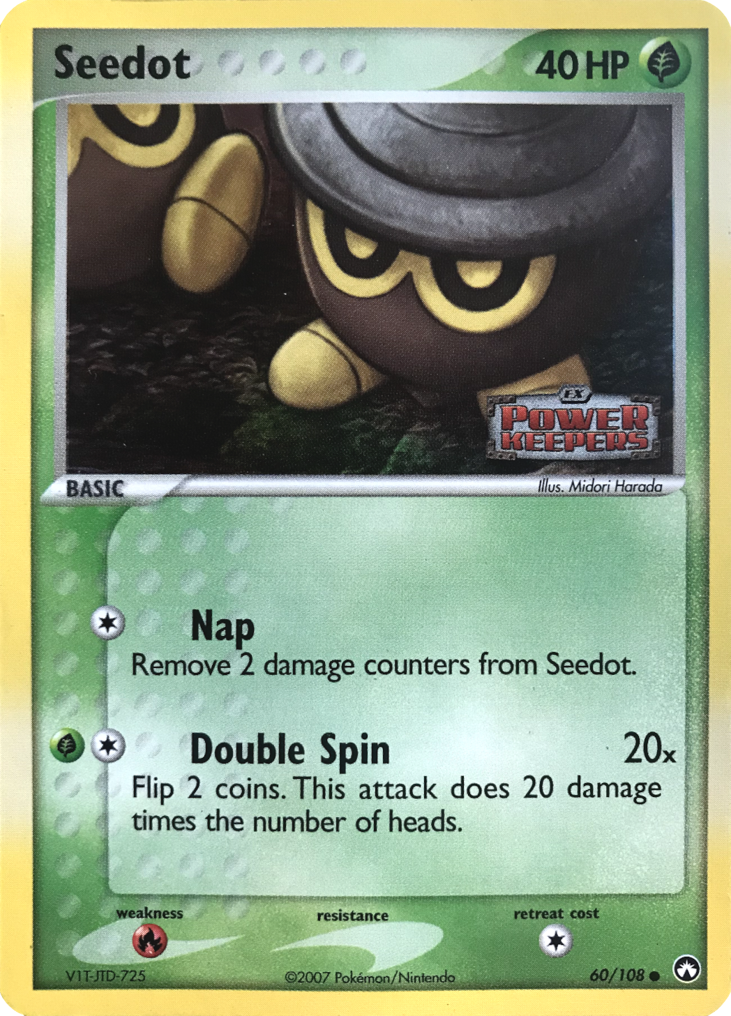 Seedot (60/108) (Stamped) [EX: Power Keepers] | The Time Vault CA