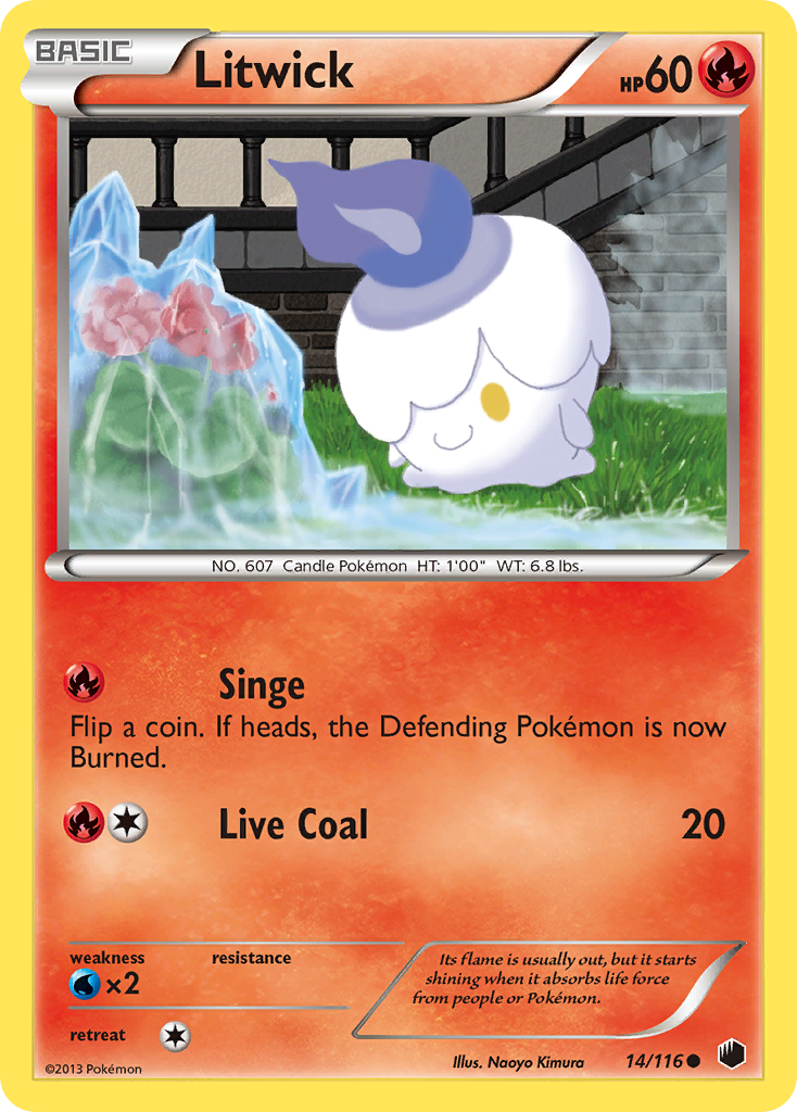 Litwick (14/116) [Black & White: Plasma Freeze] | The Time Vault CA