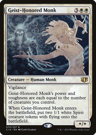 Geist-Honored Monk [Commander 2014] | The Time Vault CA