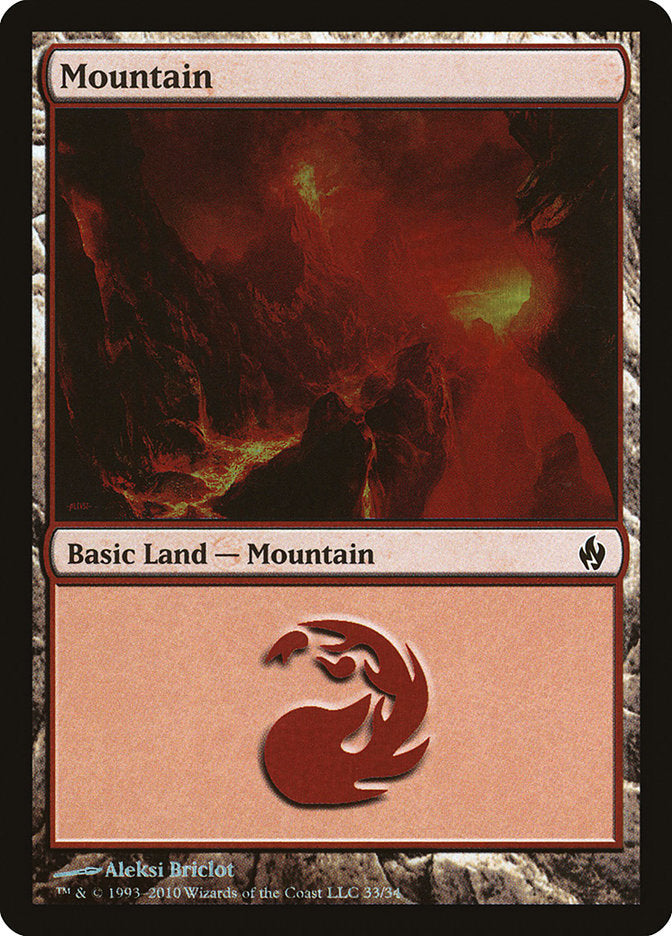 Mountain (33) [Premium Deck Series: Fire and Lightning] | The Time Vault CA