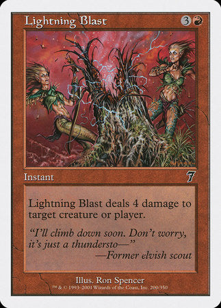 Lightning Blast [Seventh Edition] | The Time Vault CA