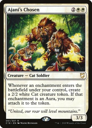 Ajani's Chosen [Commander 2018] | The Time Vault CA