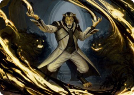 Leonin Lightscribe Art Card [Strixhaven: School of Mages Art Series] | The Time Vault CA