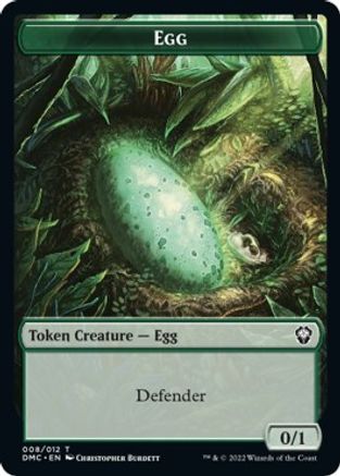 Snake // Egg Double-sided Token [Dominaria United Commander Tokens] | The Time Vault CA