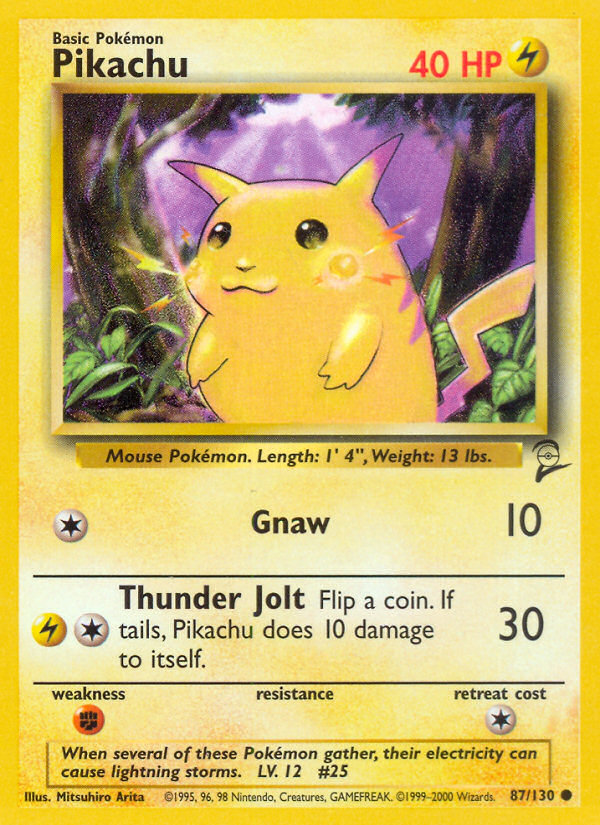 Pikachu (87/130) [Base Set 2] | The Time Vault CA