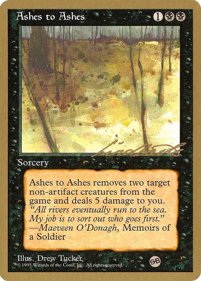 Ashes to Ashes (Leon Lindback) (SB) [Pro Tour Collector Set] | The Time Vault CA